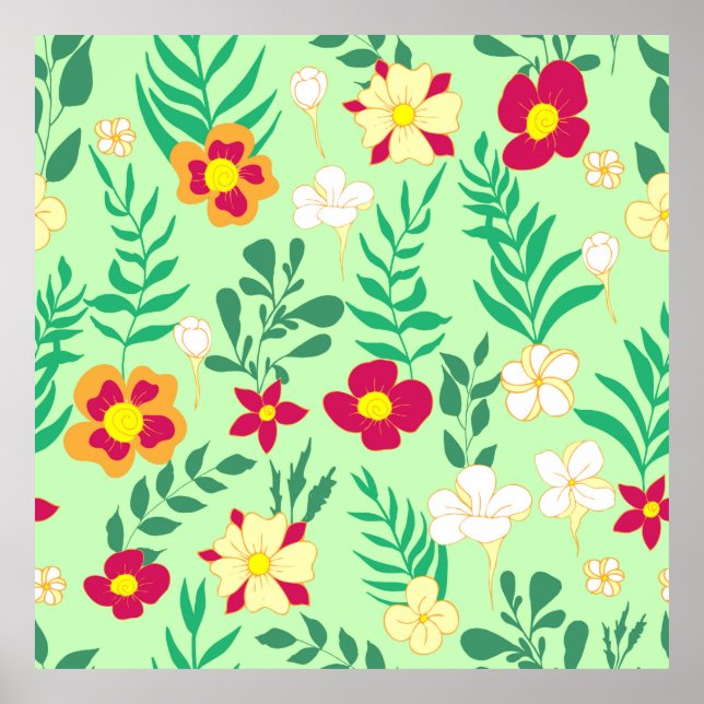 Fleur motif sans couture et décoration de la maiso (Devant)
