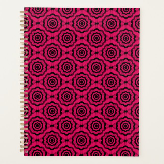 Fleur noire framboise Motif sans couture (Devant)