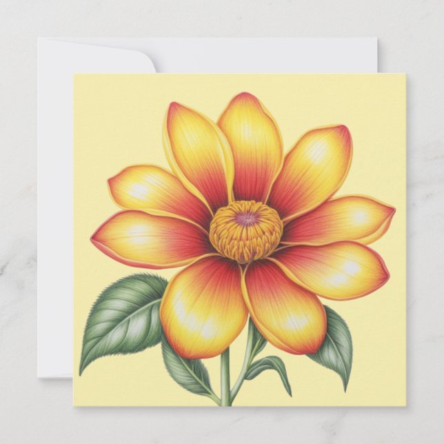 Fleur orange (Devant)