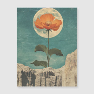 Fleur orange Lune - Charme Boho Vintage