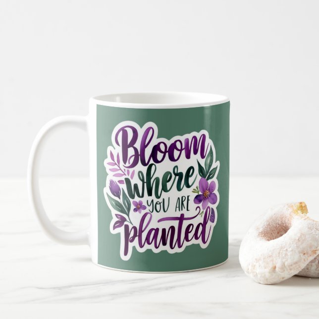 Fleur Où Vous Avez Planté De La Mug (Avec donut)