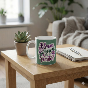 Fleur Où Vous Avez Planté De La Mug