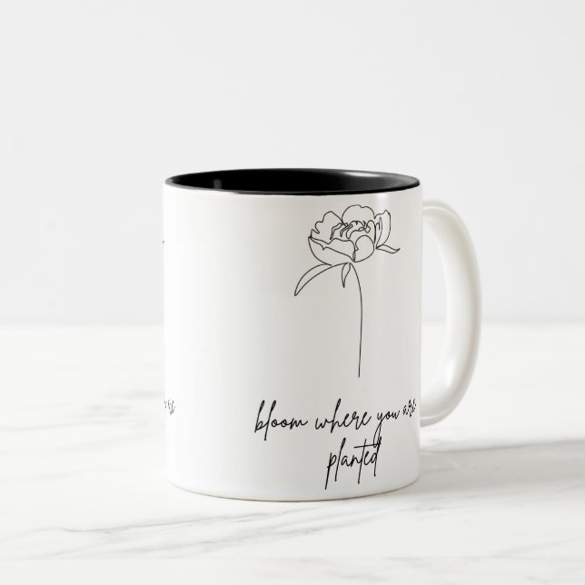 Fleur Où Vous Avez Planté Mug En Céramique (Devant droit)