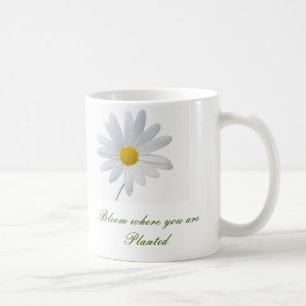 Fleur où vous êtes image plantée de tasse
