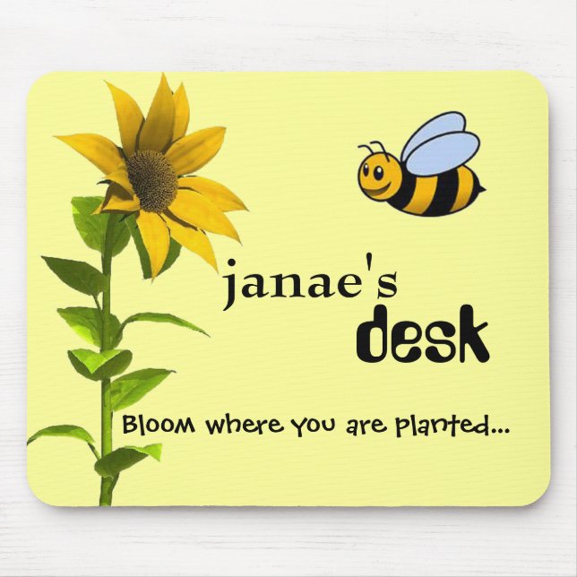 Fleur où vous êtes plantés… TAPIS DE SOURIS (Devant)