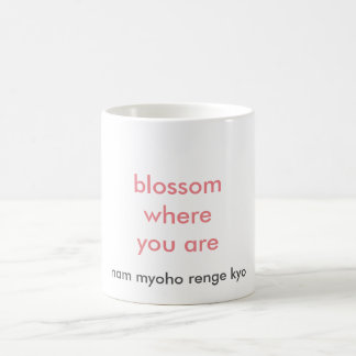 fleur où vous êtes tasse
