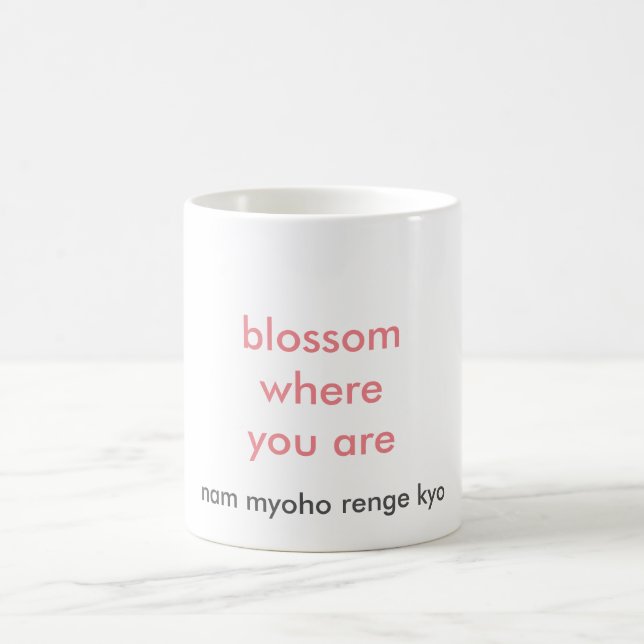 fleur où vous êtes tasse (Centre)