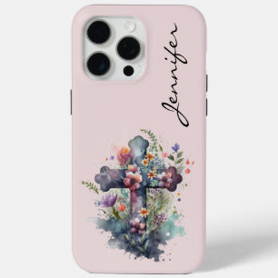Fleur personnalisée coque iphone chrétien