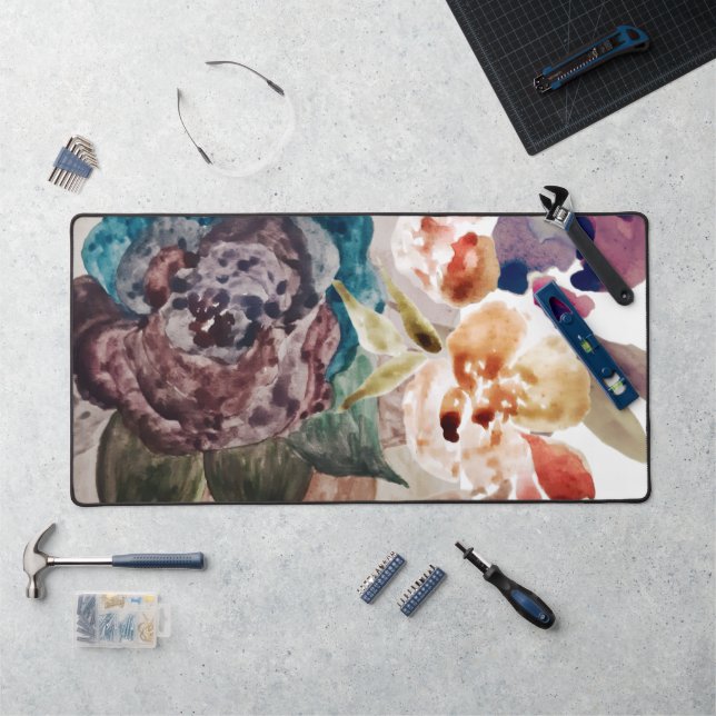 Fleur Princess Blush Pink Aquarelle Pastel (Poste de travail)