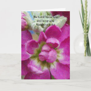 Fleur rose Art Faith Carte Anniversaire