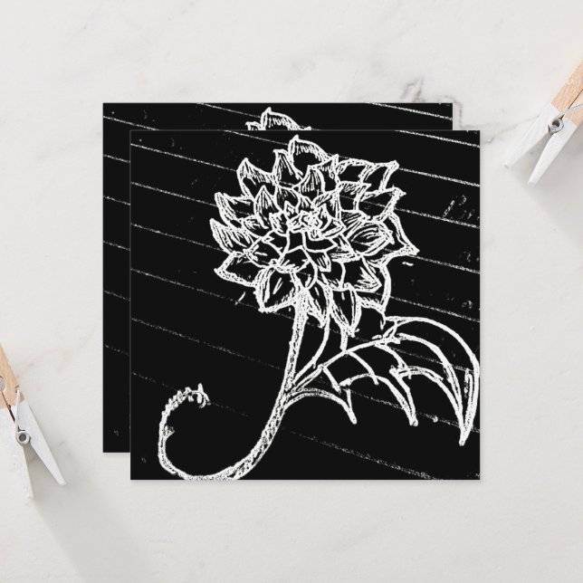 fleur rose noire yaie goth emo (Devant/Arrière en situation)