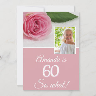 Fleur rose rose amusant Photo florale 60e annivers