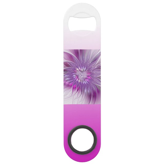Fleur Rose Violet Passion Abstrait Art Fractal (Devant)