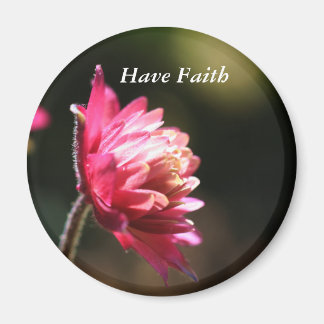 Fleur rouge Foi Magnet inspirant