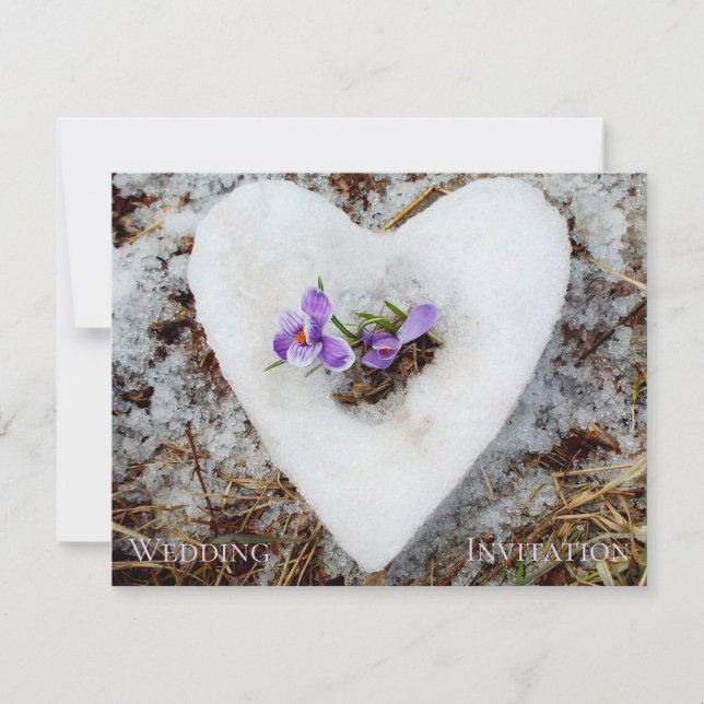 Fleur rustique moderne élégante Mariage d'hiver du (Devant)