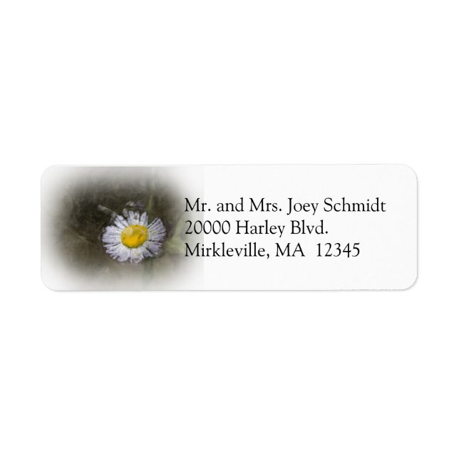 Fleur sauvage 2 Adresse de retour Étiquette (Devant)