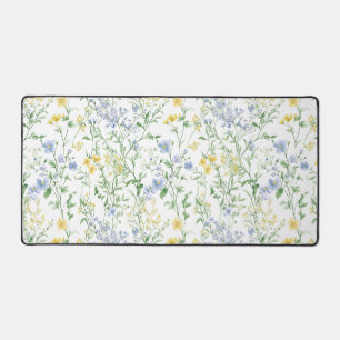 Fleur sauvage aquarelle bleue