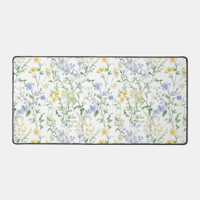 Fleur sauvage aquarelle bleue (Recto)