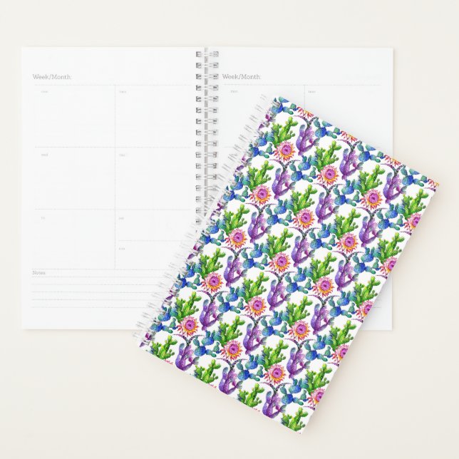Fleur sauvage aquarelle Cactus Motif (Devant avec enveloppe)