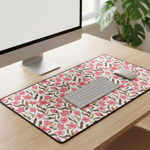 Fleur sauvage aquarelle or brun rose