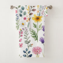 Fleur Sauvage Aquarelle Prairie Botanique Florale