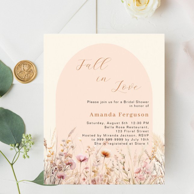 Fleur sauvage arc automne amour budget Fête des ma (Créateur téléchargé)