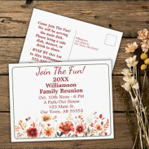 Fleur sauvage Automne Rejoignez La Carte Postale R