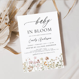 Fleur sauvage Baby in Bloom Baby shower Terracotta
