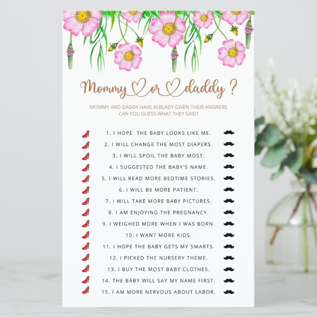 Fleur sauvage Baby In Bloom maman ou papa bébé jeu (Créateur téléchargé)