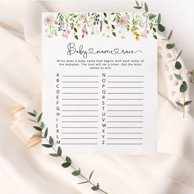 Fleur sauvage Baby name jeu de course (Créateur téléchargé)