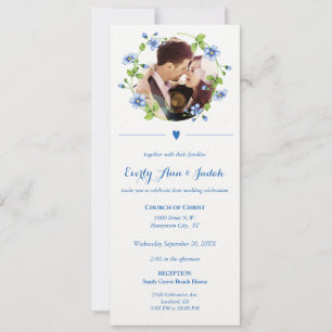 Fleur sauvage bleu  Floral Mariage