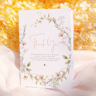 Fleur sauvage & Boho Bee Girl Baby shower Merci