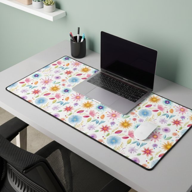 Fleur sauvage boho bleu violet rose (Créateur téléchargé)