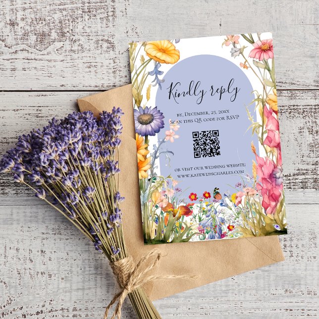 Fleur sauvage boho chic couronne florale rsvp (Créateur téléchargé)