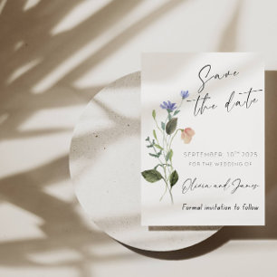 Fleur sauvage Boho Enregistrer la carte Mariage Da