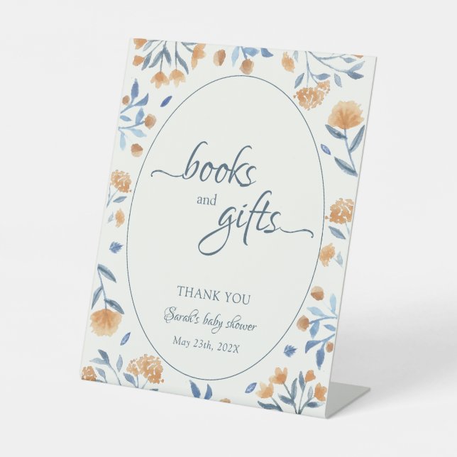 Fleur sauvage Boho Livres & Cadeaux Signes Baby sh (Recto)