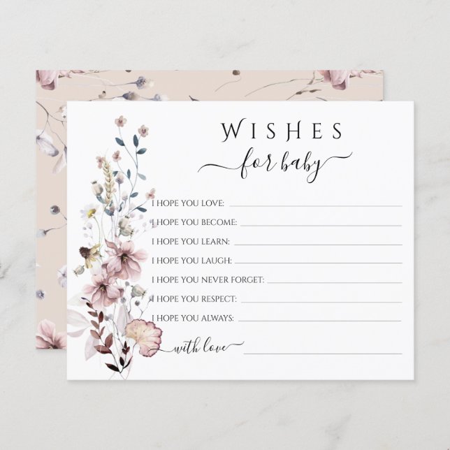 Fleur sauvage boho Wives for Baby Game (Devant / Derrière)