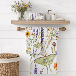 Fleur Sauvage Botanique Jaune et Violet Floral