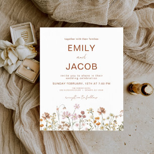 Fleur sauvage Budget Terracotta Mariage botanique