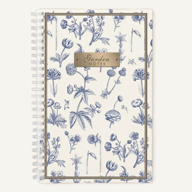 Fleur sauvage Carnet Little Bee Beekeeper Gardener (Recto)