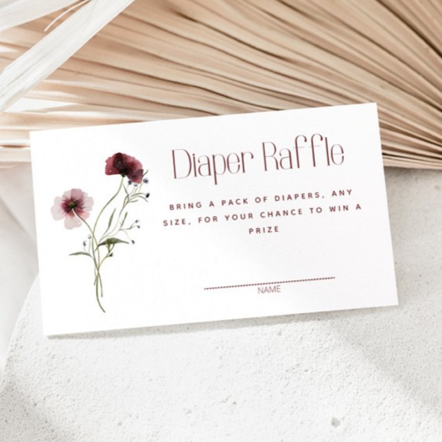 Fleur sauvage Carte de fermeture à rabat d'automne (Créateur téléchargé)