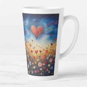 Fleur sauvage Coeur Affirmation Mug
