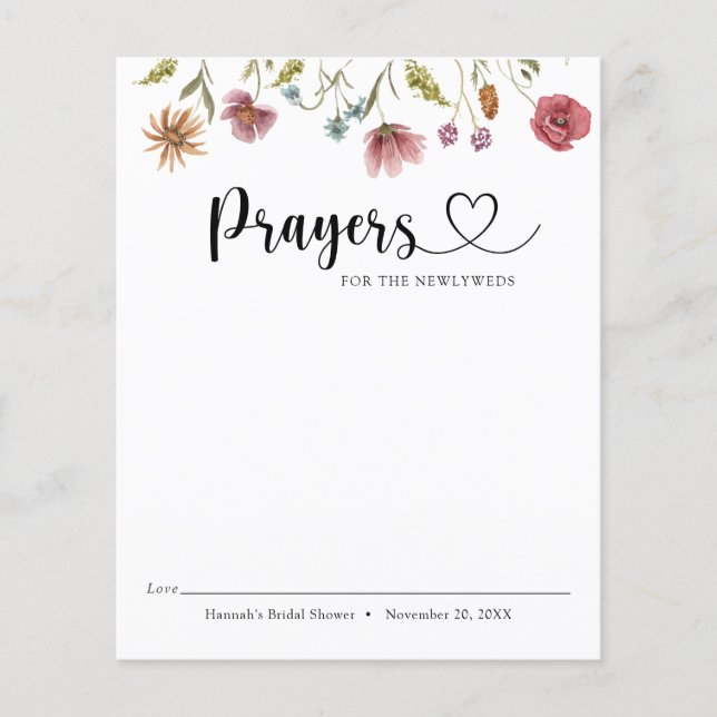 Fleur sauvage dans les prières en fleurs pour les  (Devant)