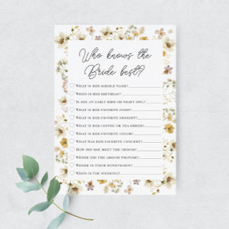 Fleur sauvage d'aquarelle qui connaît la carte de 