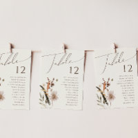 Fleur sauvage d'automne Boho | Tableau numérique b