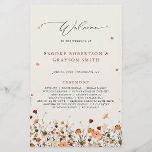 Fleur sauvage d'automne Jardin Floral Boho Program