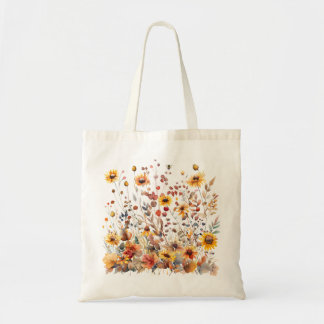 Fleur sauvage d'automne Sac fourre-tout automne