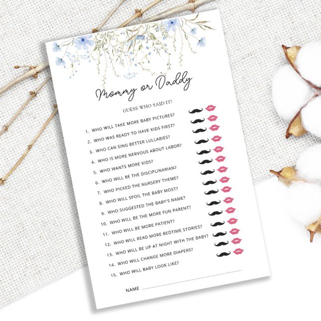 Fleur sauvage De Cornflower Baby shower Maman Ou P (Créateur téléchargé)