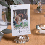 Fleur sauvage de montagne | Carte Numéro de tablea<br><div class="desc">Avec vos propres photos - pensez photos d'engagement, photos d'enfance, photos de relation. Ces cartes de numéro de table sont une façon unique de présenter vos photos préférées. Les numéros de table rehaussent le look de votre tablescape et mettent la touche finale sur votre journée spéciale. Impression de texte personnalisée...</div>
