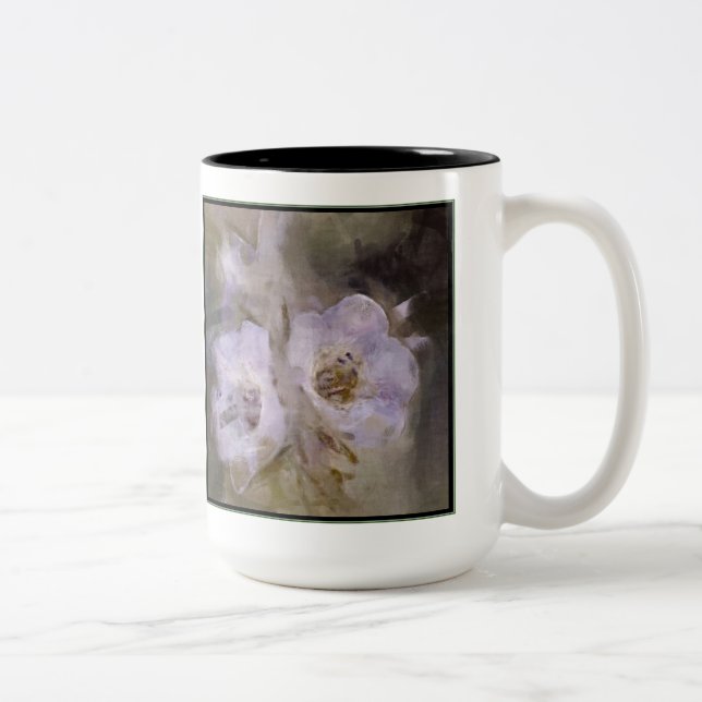 Fleur sauvage de peinture à l'huile Mug 4 (Droit)